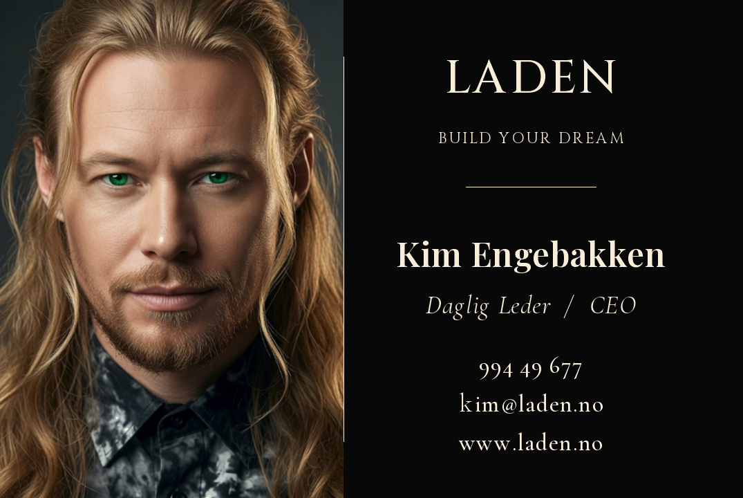 Laden business card